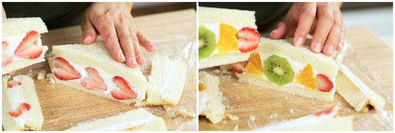 Hướng dẫn cách làm Sandwich trái cây Fruit Sando Nhật Bản 25