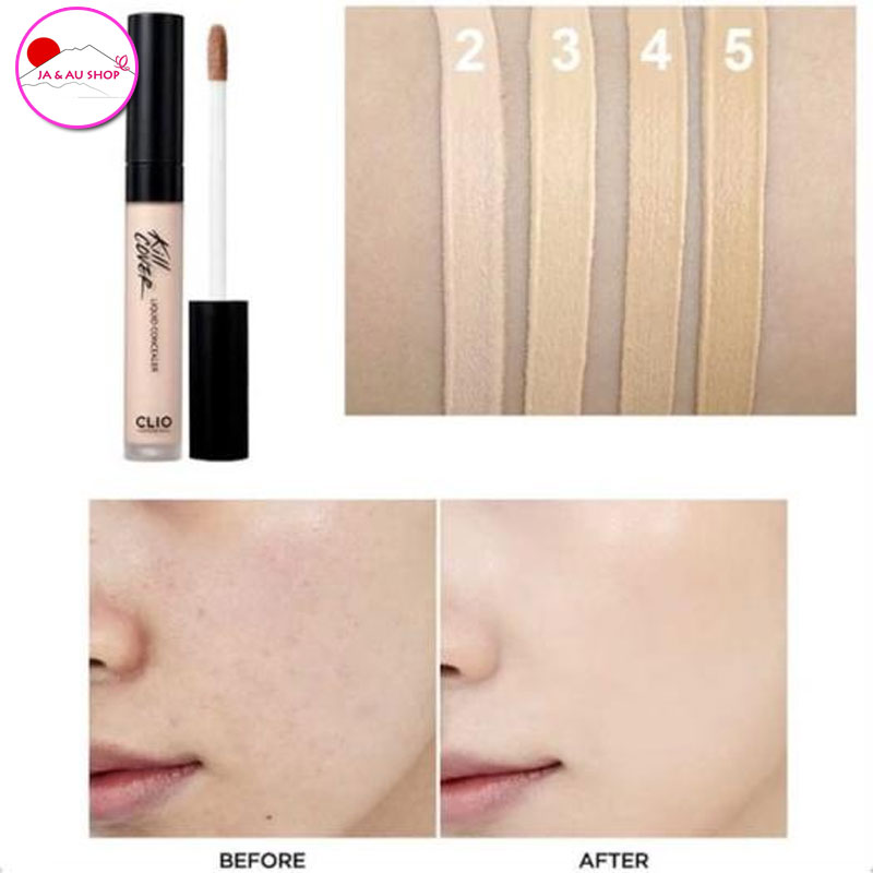 Kem Che Khuyết Điểm Clio Kill Cover Liquid Concealer 7g 4