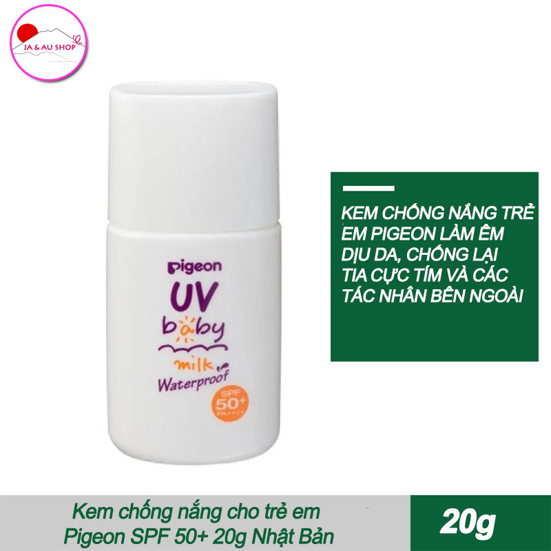 Kem chống nắng cho trẻ em Pigeon SPF 50+ 20g Nhật Bản 2