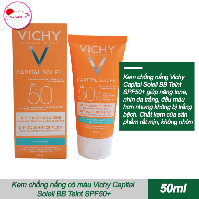 Kem chống nắng có màu Vichy Capital Soleil BB Teint SPF50+ (Mẫu mới) 2