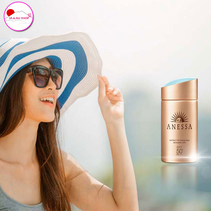 Kem Chống Nắng Shiseido Anessa Perfect UV Suncreen Skin Care Milk SPF 50+ PA++++ 60ml 3