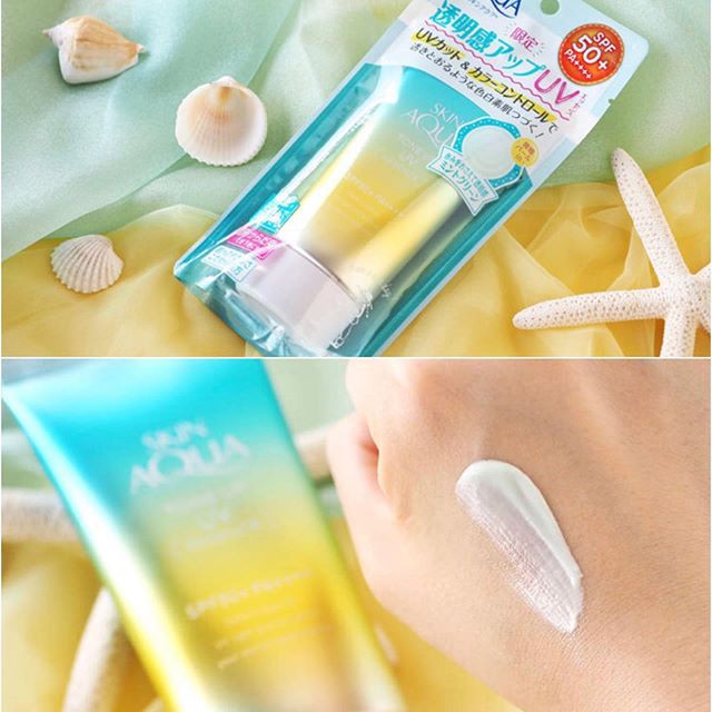 Kem Chống Nắng Skin Aqua Tone Up UV Essence Mint 80g Nhật Bản 3