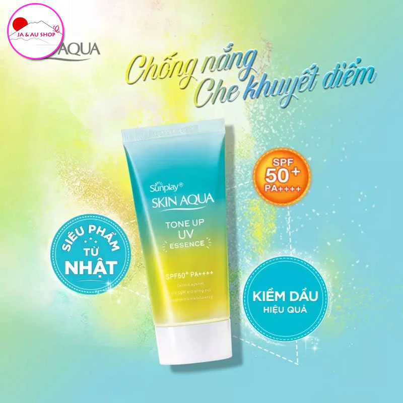 Kem Chống Nắng Skin Aqua Tone Up UV Essence Mint 80g Nhật Bản 4