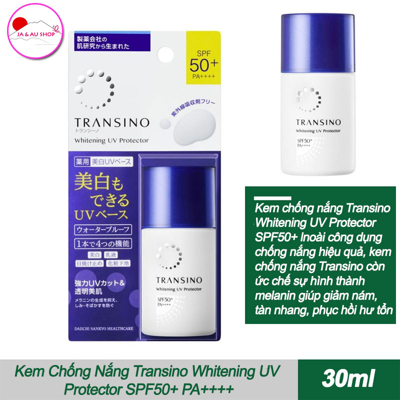 Kem Chống Nắng Transino Whitening UV Protector 30ml 2