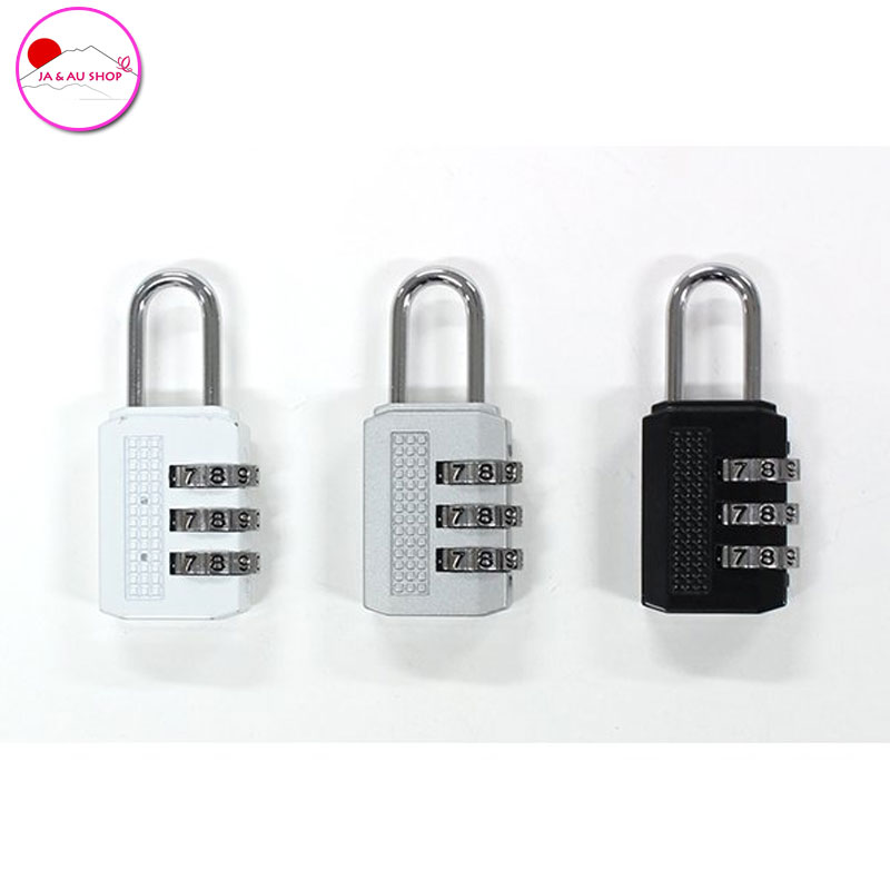 Jaaushop Khóa mã số mini cho vali thép không gỉ (5.5x2.5cm) - Suitcase lock 3