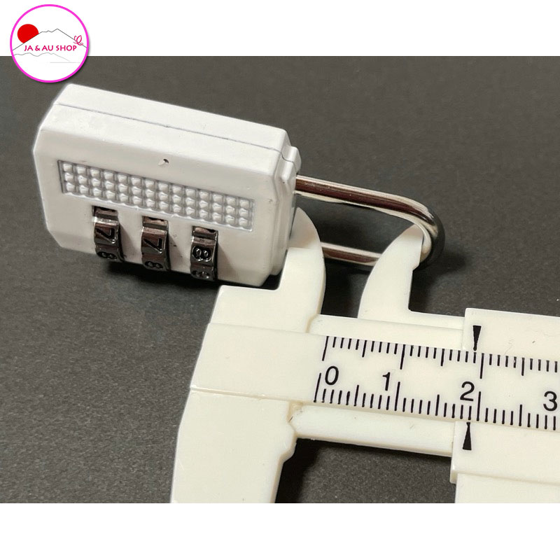 Jaaushop Khóa mã số mini cho vali thép không gỉ (5.5x2.5cm) - Suitcase lock 8