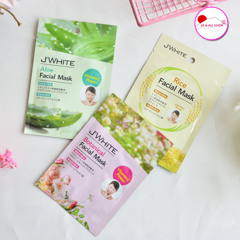 Mặt nạ tinh chất mầm gạo J'White Rice Facial Mask - Lẻ 1 miếng 4