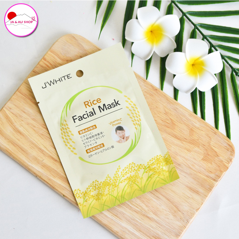 Mặt nạ tinh chất mầm gạo J'White Rice Facial Mask - Lẻ 1 miếng 6