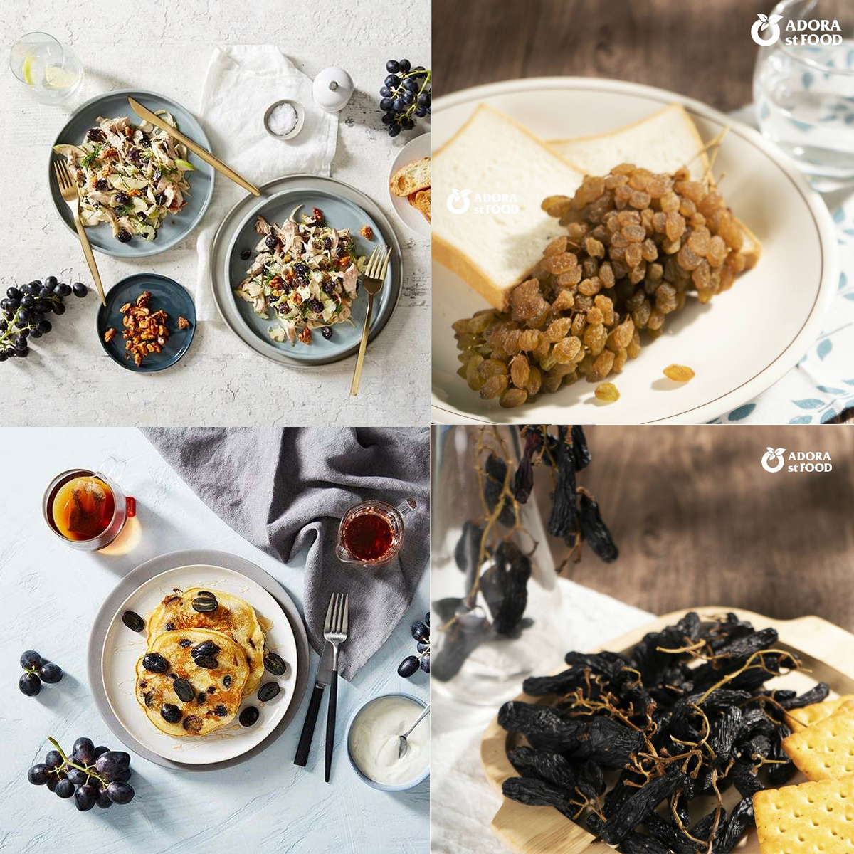 Hướng dẫn sử dụng nho khô nguyên cành adora