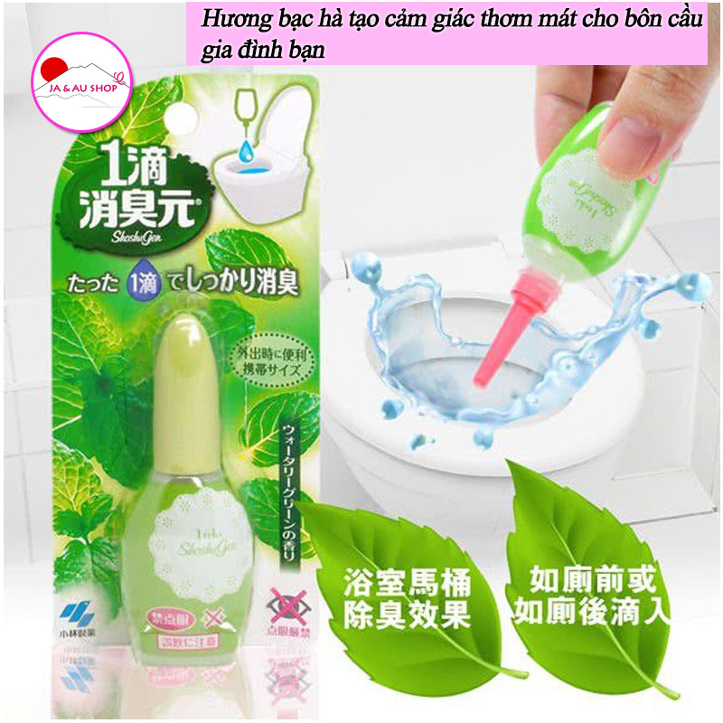 Nhỏ thơm bồn cầu Iteki Shoshugen Kobayashi 20ml Nhật Bản 7