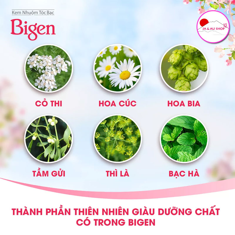 Nhuộm tóc phủ bạc Bigen Nhật Bản - Đủ màu 7