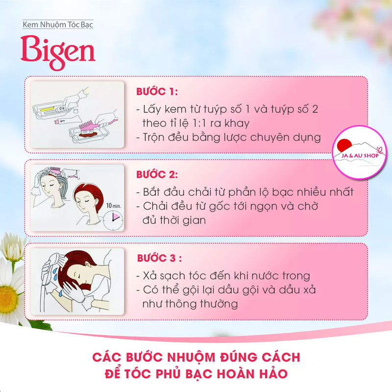 Nhuộm tóc phủ bạc Bigen Nhật Bản - Đủ màu 15