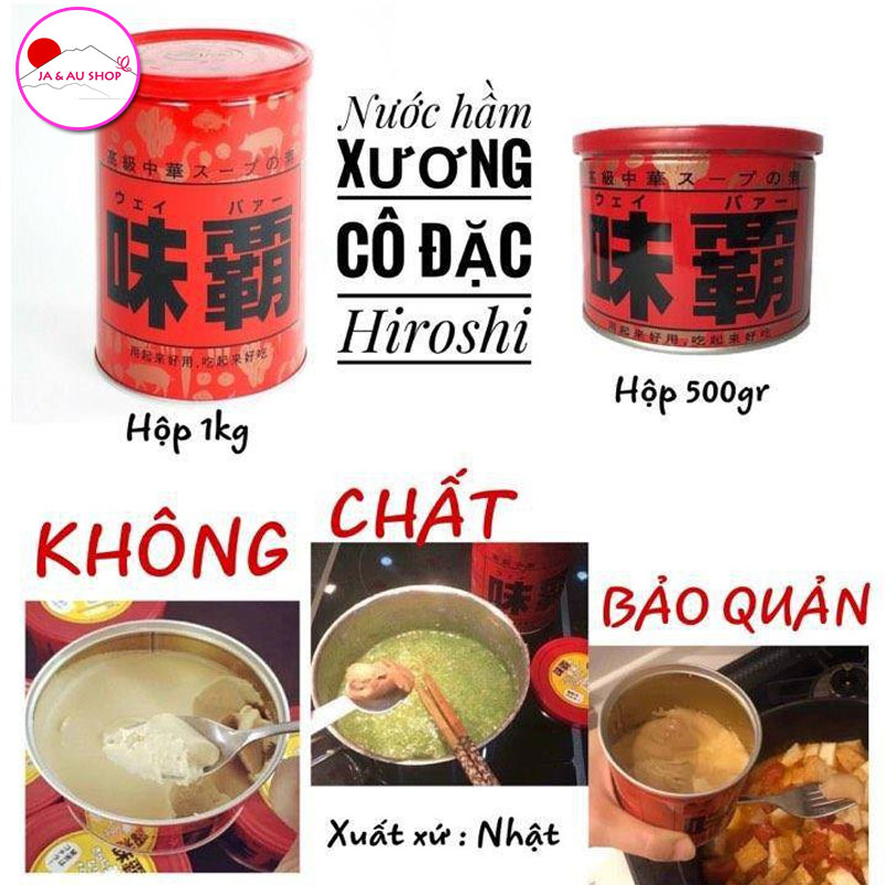 Nước cốt xương hầm cô đặc Kagome 1kg Nhật Bản 4