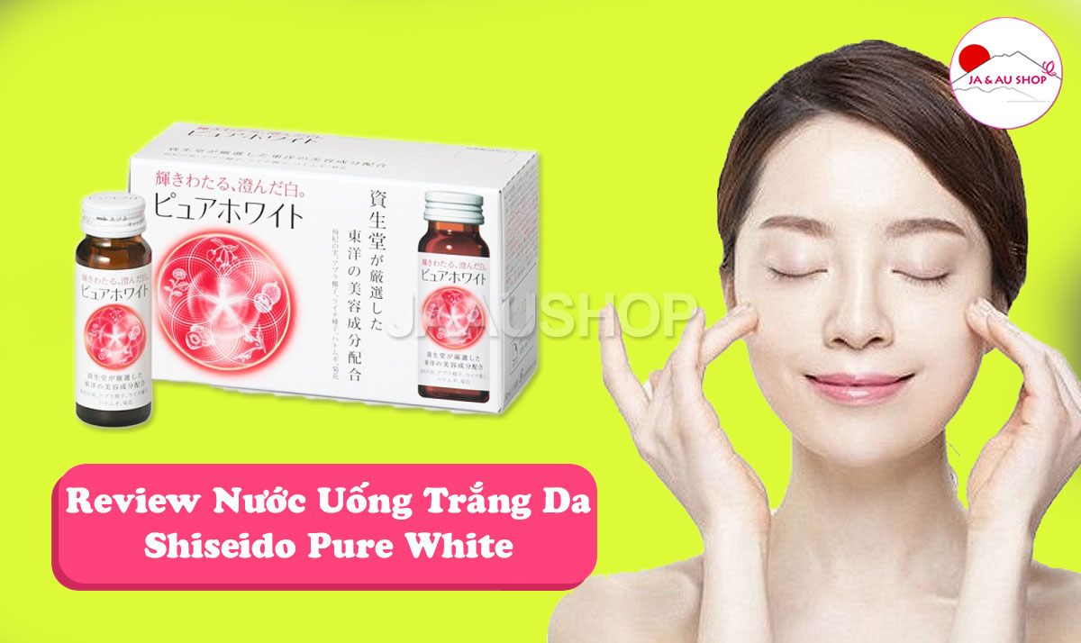 Trải nghiệm Nước uống Collagen Shiseido Pure White Nhật Bản