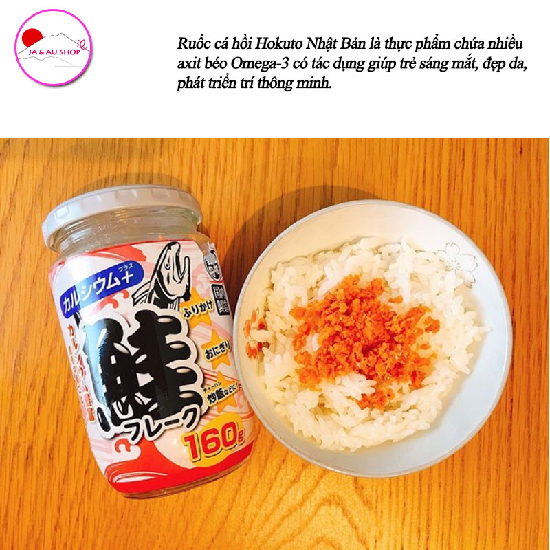 Ruốc Cá Hồi Hokuto Nhật Bản 160g Giúp Trẻ Ăn Ngon 4