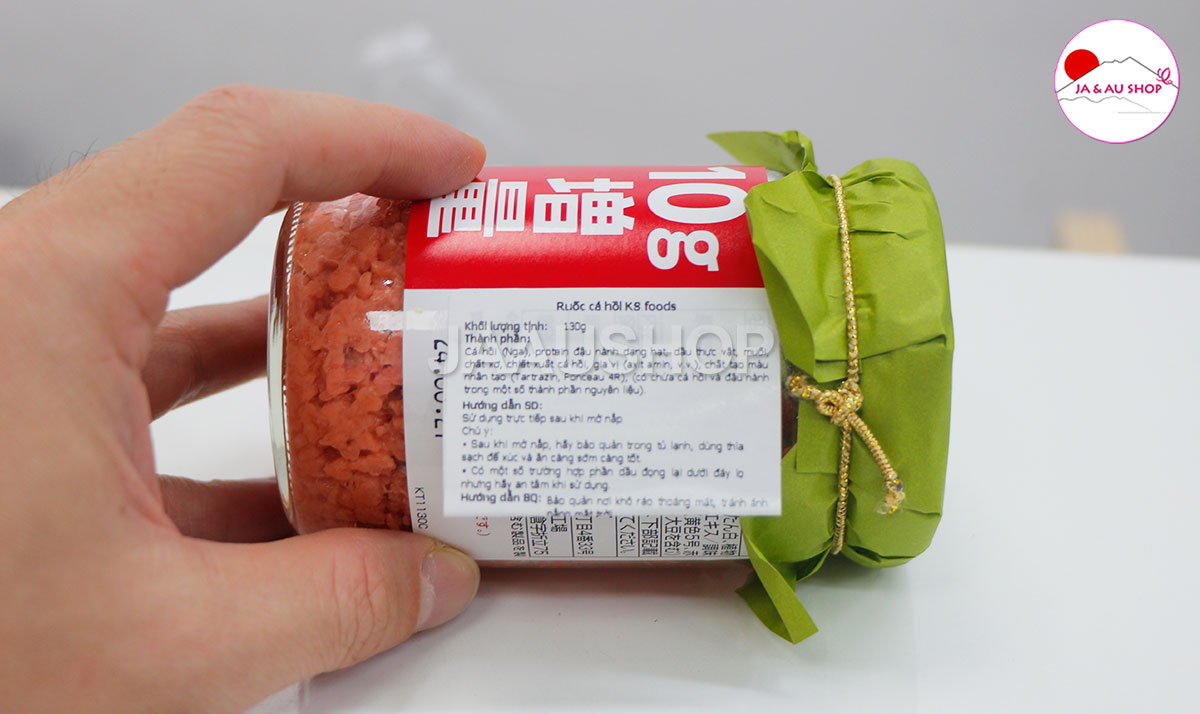 Thành phần Ruốc Cá Hồi KS Foods Nhật Bản 120g Giúp Trẻ Ăn Ngon