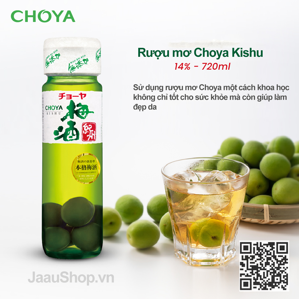 Rượu mơ Choya Umeshu Kishu 720ml 14° 2