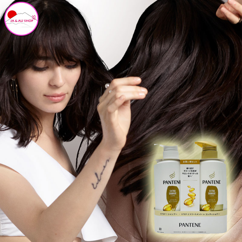 Jaaushop.vn Set Dầu Gội Xả Pantene Extra Damage Màu Vàng 5