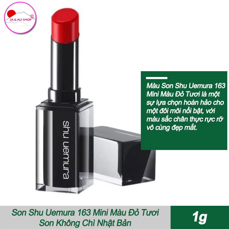Jaaushop Son Shu Uemura 163 Mini Màu Đỏ Tươi 2
