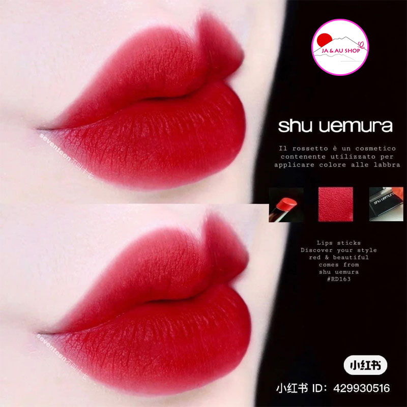 Jaaushop Son Shu Uemura 163 Mini Màu Đỏ Tươi 3