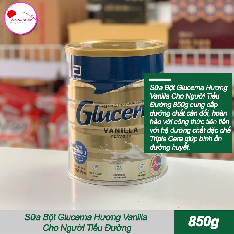 Jaaushop Sữa Bột Glucerna Hương Vanilla Cho Người Tiểu Đường 850g 2