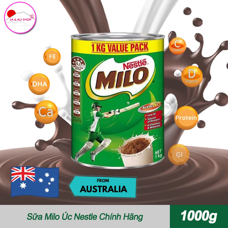 Jaaushop Sữa Milo Úc Nestle Chính Hãng 1kg 2