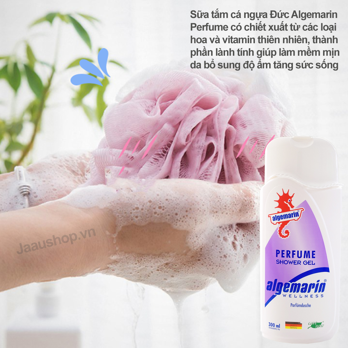 Sữa tắm Cá Ngựa Algemarin Perfume dạng Gel 300ml 2