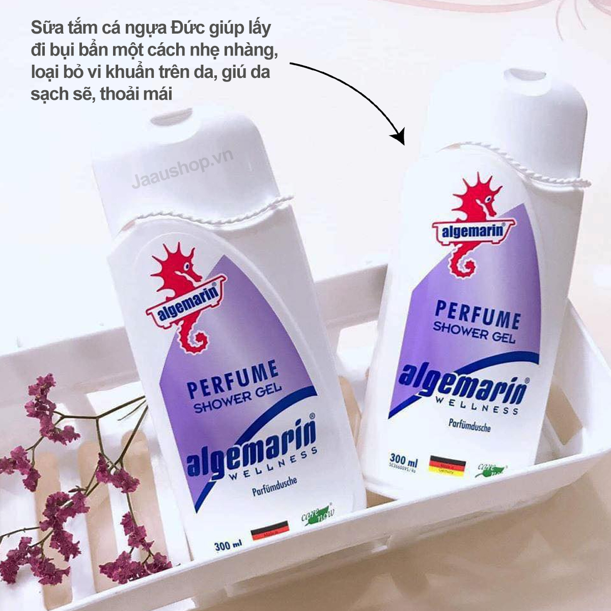 Sữa tắm Cá Ngựa Algemarin Perfume dạng Gel 300ml 4