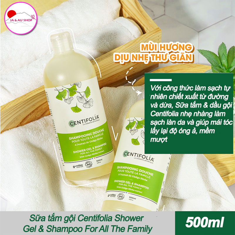 Jaaushop.vn Sữa tắm gội Centifolia Shower Gel & Shampoo For All The Family 500ml 2