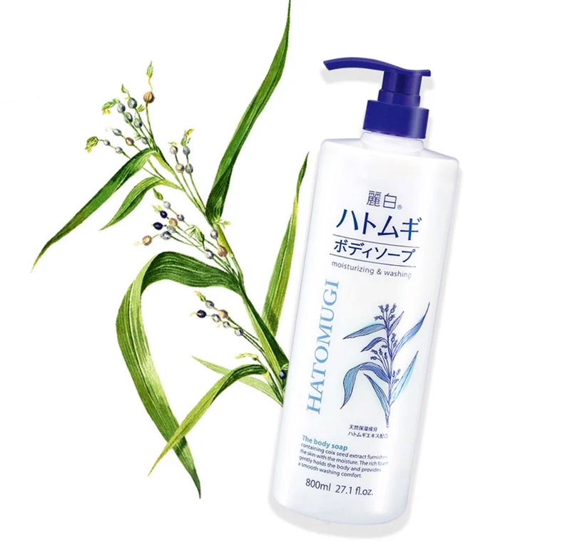 Sữa tắm ý dĩ Hatomugi Nhật Bản 800ml 3