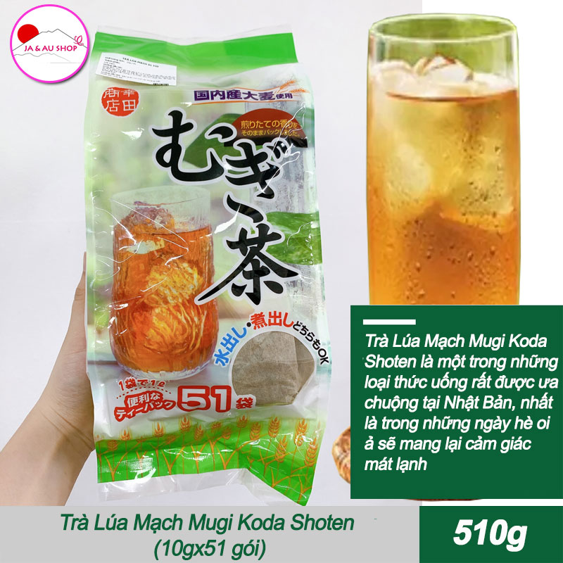 Jaaushop Trà Lúa Mạch Mugi Koda Shoten 510g (10gx51 gói) 2