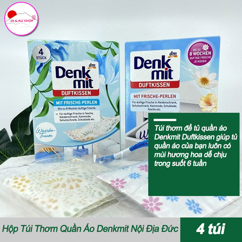 Túi Thơm Quần Áo Denkmit Nội Địa Đức - Hộp 4 Túi 2