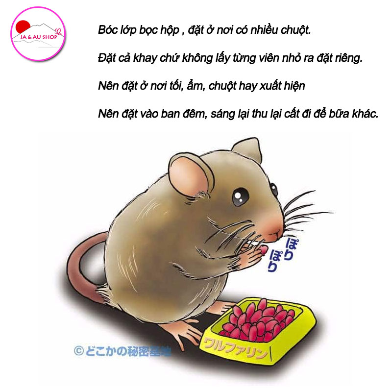 Viên Diệt Chuột Dethmor Nhật Bản - Hộp 4 Vỉ 4