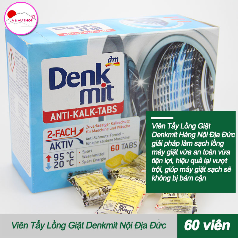 Viên Tẩy Lồng Giặt Denkmit Hàng Nội Địa Đức - Hộp 60 viên 2