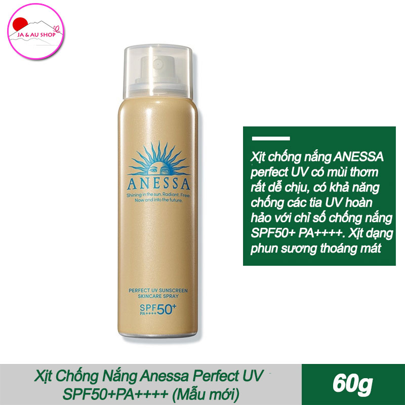 Xịt Chống Nắng Anessa Perfect UV SPF50+PA++++ 60g (Mẫu mới) 2