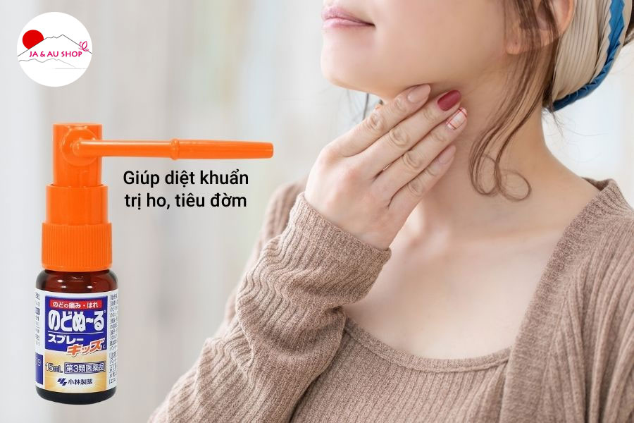 Xịt họng Kobayashi 15ml diệt khuẩn, trị ho, viêm họng 8