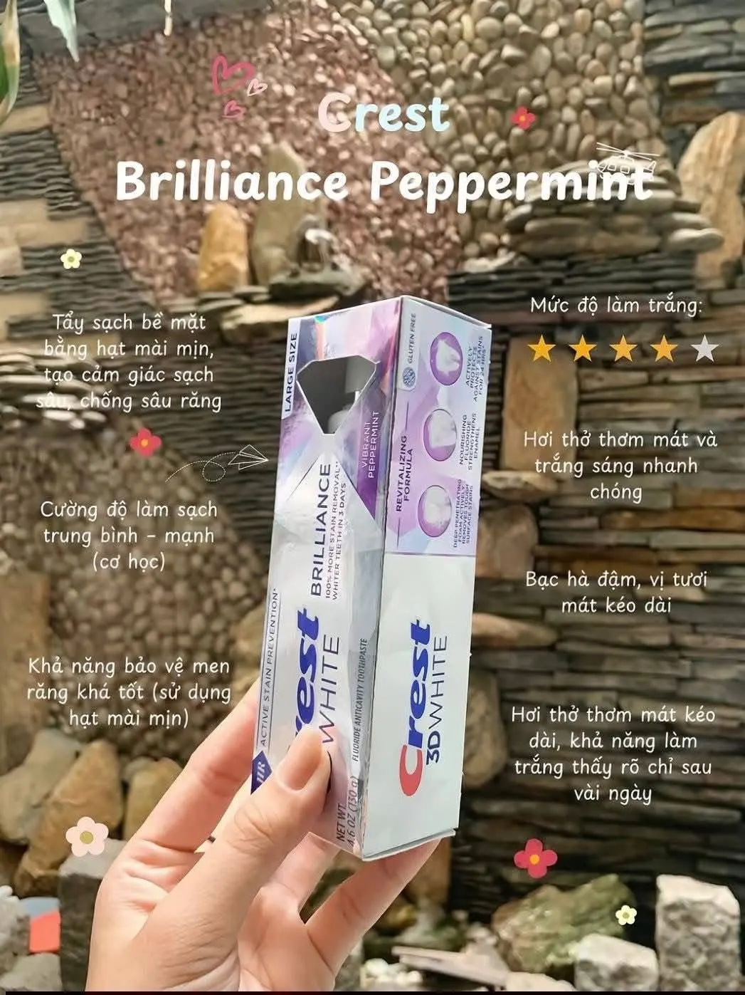 Giới thiệu Kem đánh răng Crest 3D White Brilliance