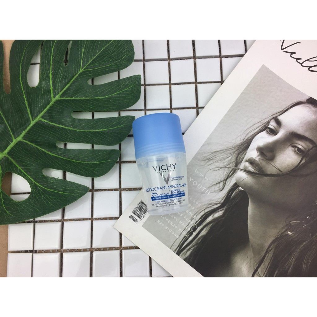 Lăn Khử Mùi Vichy Mineral Deodorant 48h - Không cồn, không mùi, không muối nhôm 2