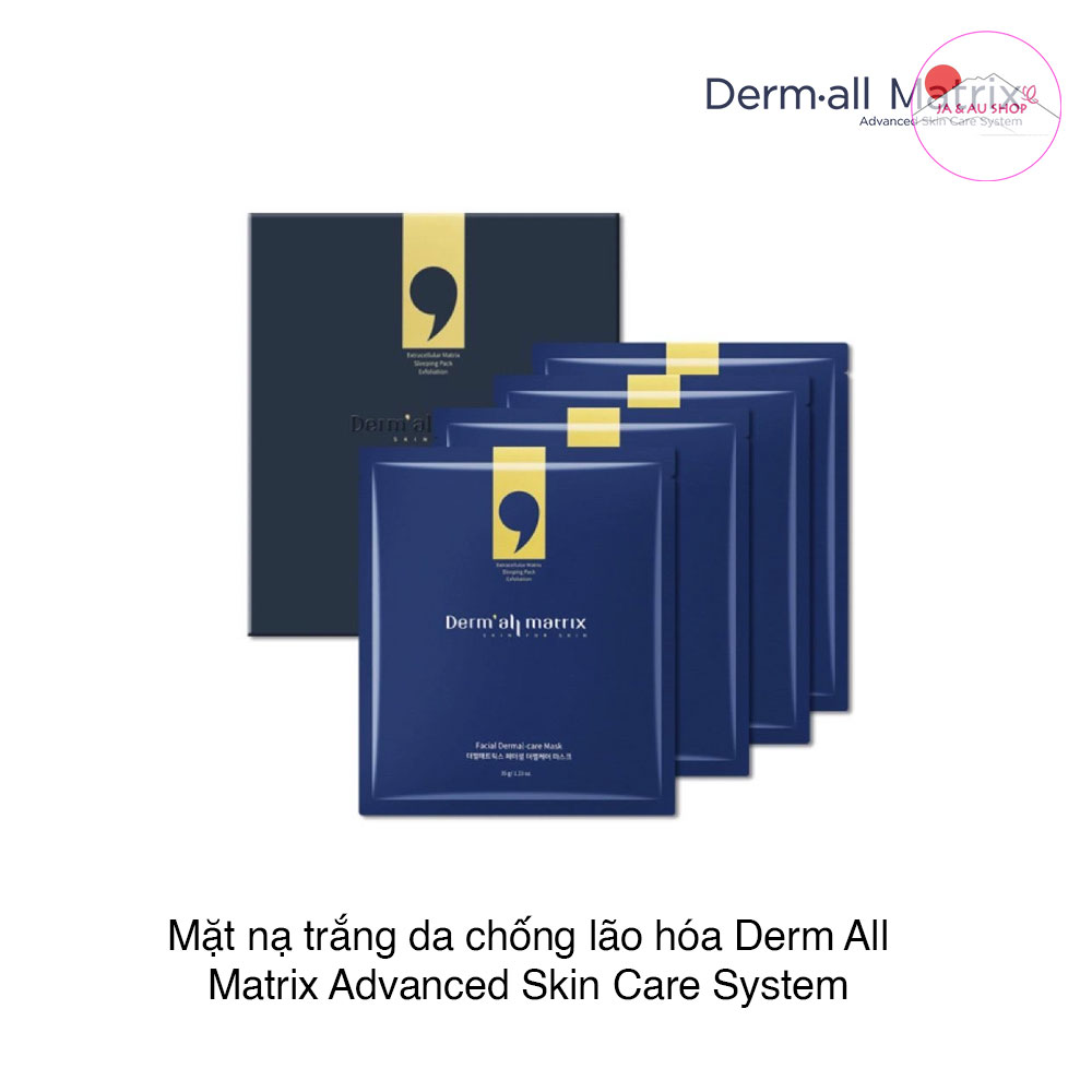 Mặt nạ Derm All Matrix trắng da, chống lão hóa, căng bóng da