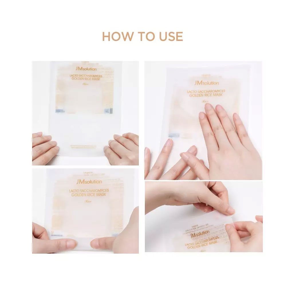 Mặt Nạ Gạo JMsolution Lacto Saccharomyces Golden Rice Mask - Hộp 10 Miếng 2