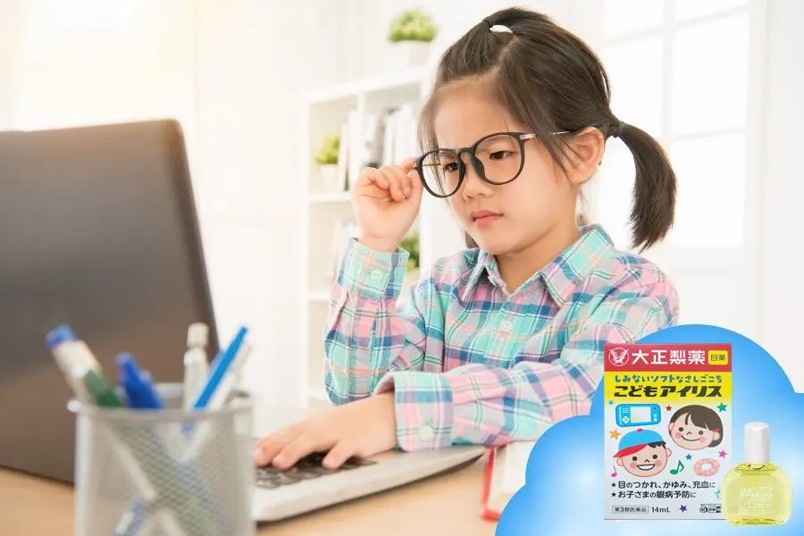 Chăm sóc mắt cho bé khi học tập và dùng máy tính
