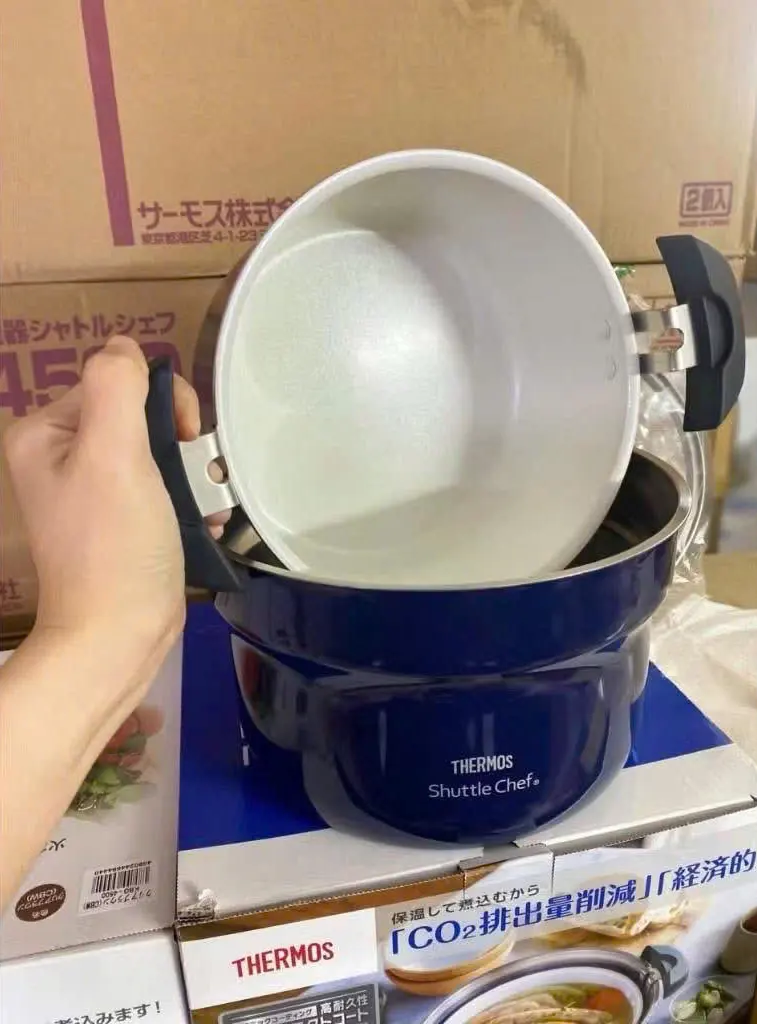 Cấu tạo chi tiết lòng nồi và vỏ ủ chân không Thermos
