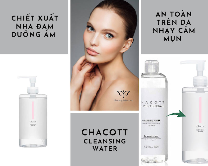 Công dụng Tẩy trang Chacott 500ml