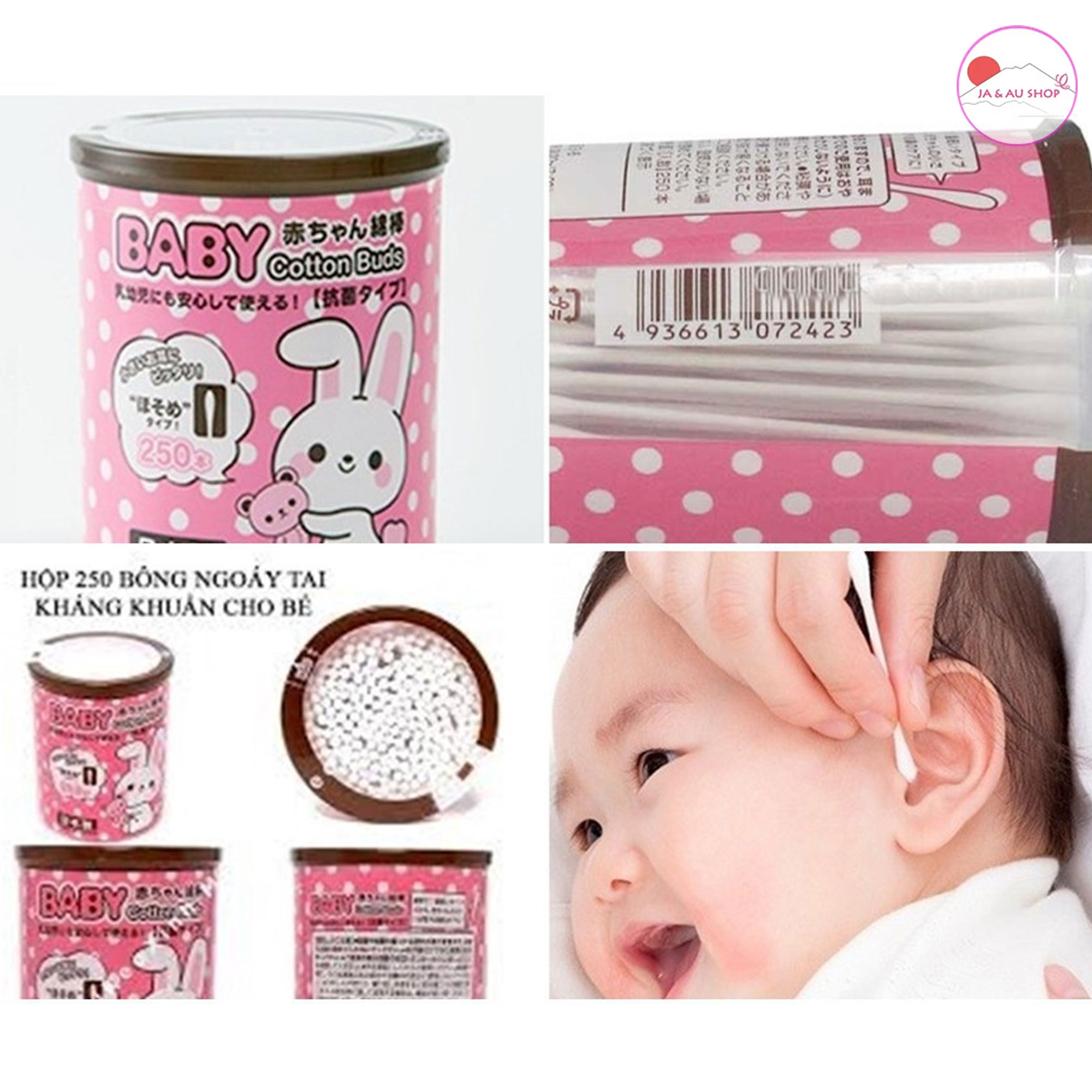 Công Dụng bông ngoáy tai kháng khuẩn cao cấp cho bé