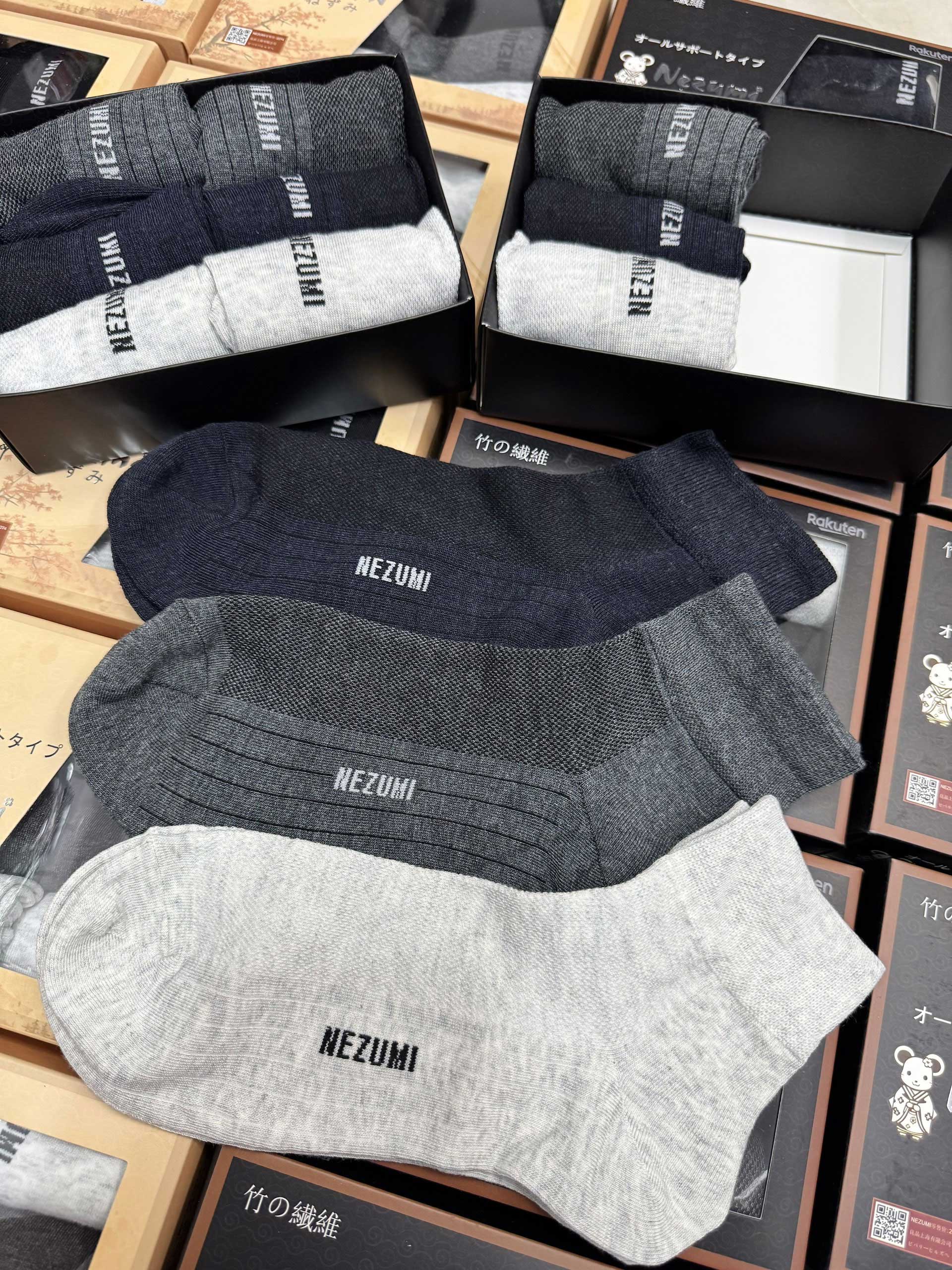 Set 6 đôi tất kháng khuẩn Nezumi Nhật Bản (cổ thấp, cổ cao) 4