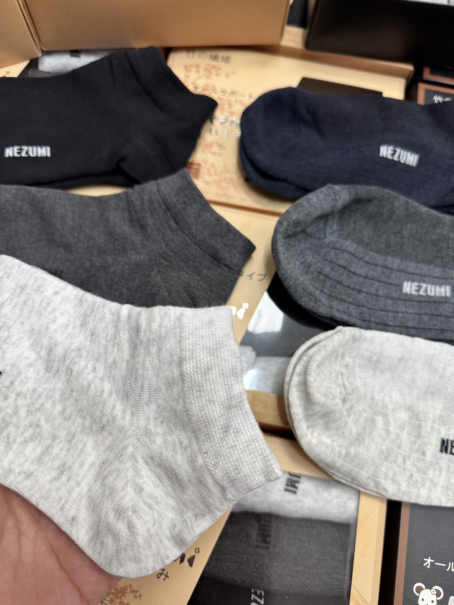 Set 6 đôi tất kháng khuẩn Nezumi Nhật Bản (cổ thấp, cổ cao) 8