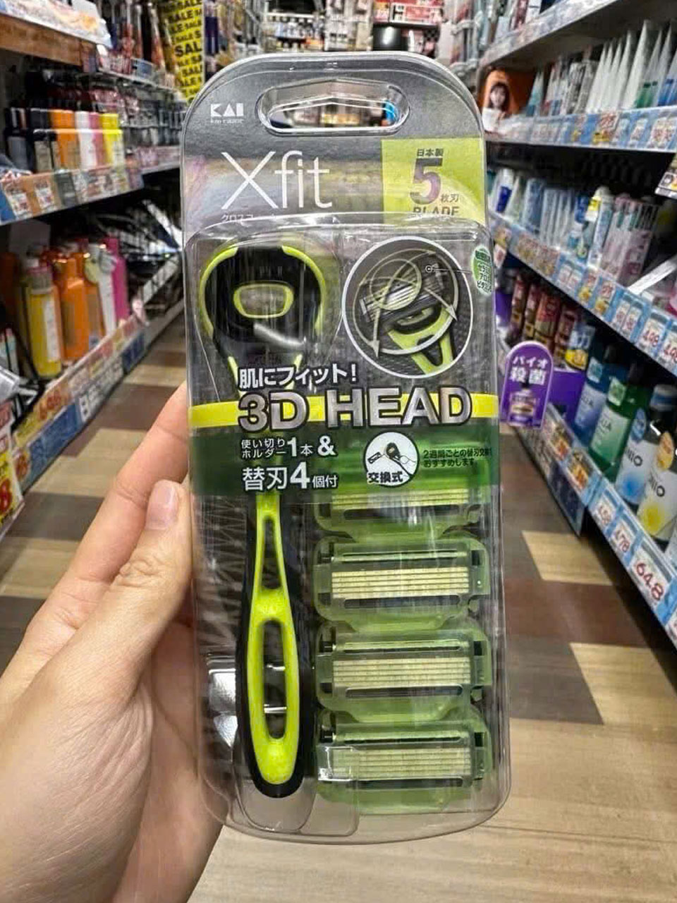 Set dao cạo râu 5 lưỡi Kép Xfit Kai 5