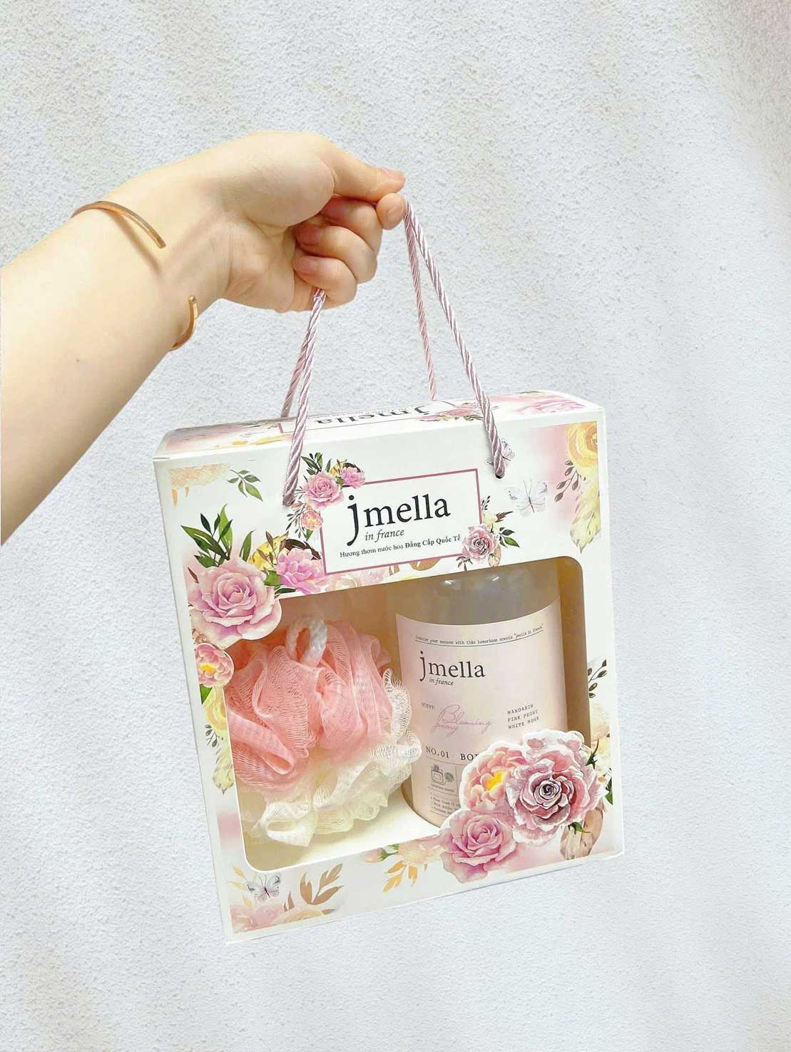 Set sữa tắm Jmella Hàn Quốc tặng kèm bông tắm 6