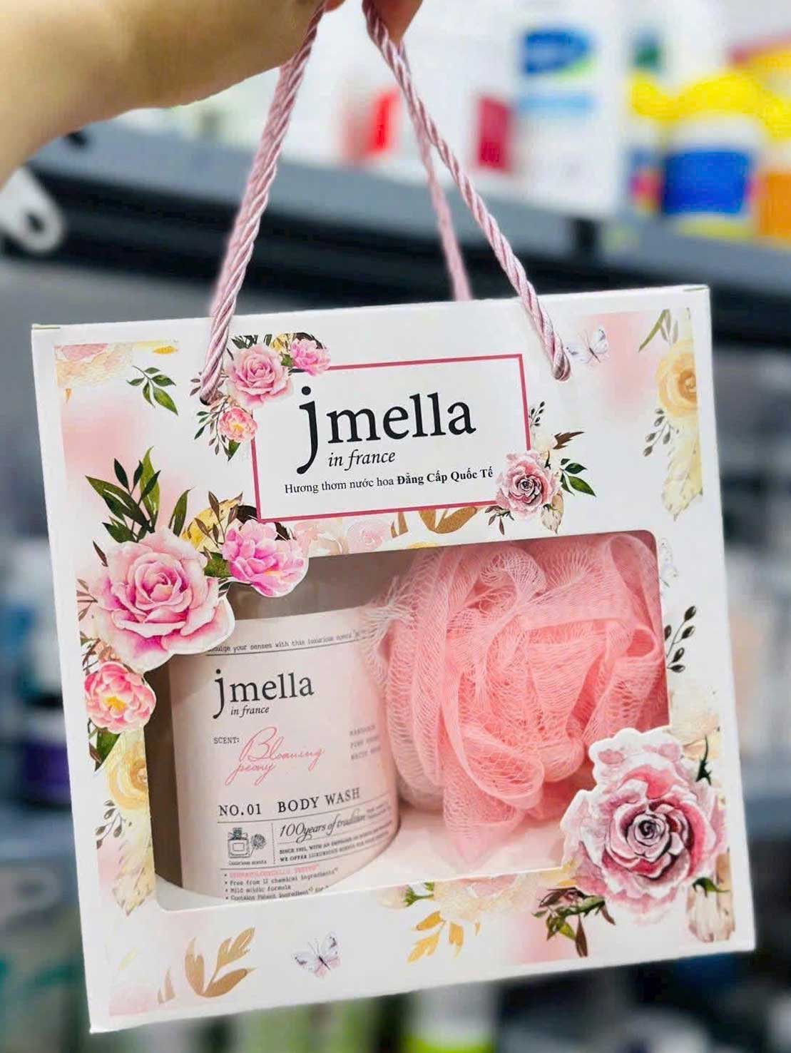 Set sữa tắm Jmella Hàn Quốc tặng kèm bông tắm 7