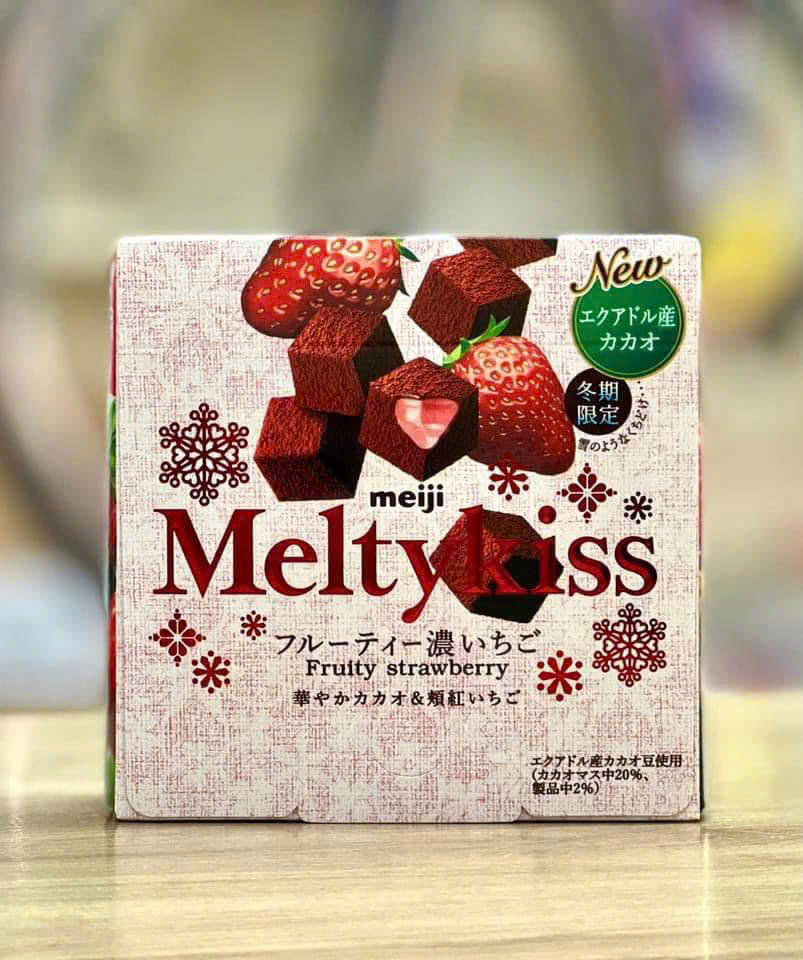 Socola tươi Meiji Meltykiss Fruity Strawberry Nhật Bản (Hộp 53g) 1
